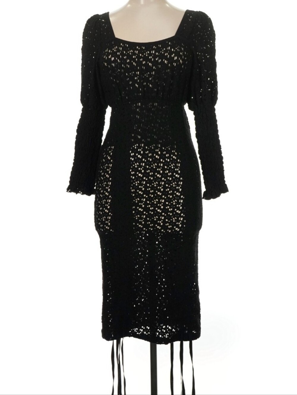 StyleNanda Sheer Floral Dress Crochet Kpop Fashion One Size